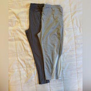 Gray and Dark Gray Leggings set of 2 both XL